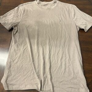 All Saints Light Beige Short Sleeve Tee